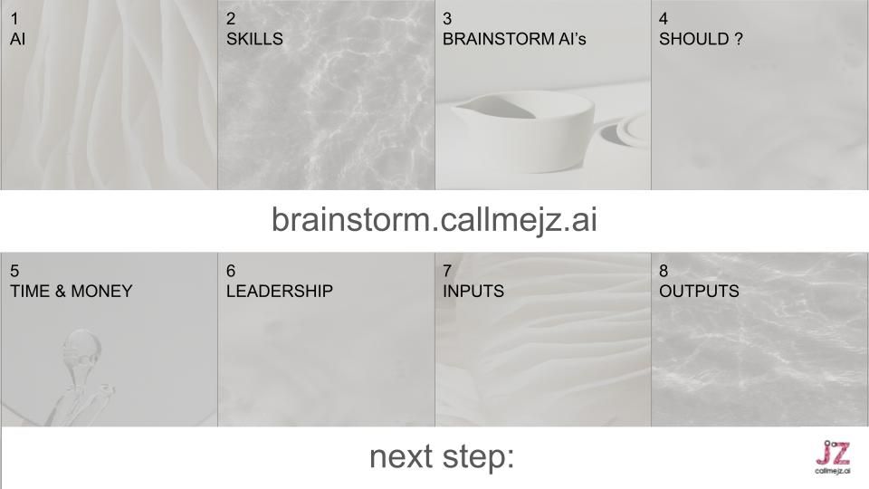 brainstorm callmejz ai